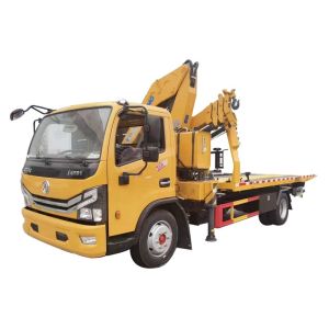 China DUOLIKA  4 * 2     Wrecker With Crane   5 Tons Truck Mounted Crane  Tow Truck With Cane on sale