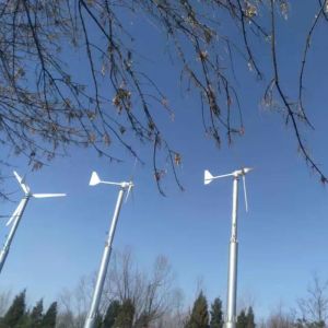 Hybrid Wind Turbine Generator System 100KW 380V Glass Fiber Blade 11m/s