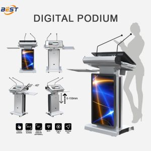 Smart Lectern with Adjustable Screen Angle 10-40° Intel i5/i7-11 Processor and 8
