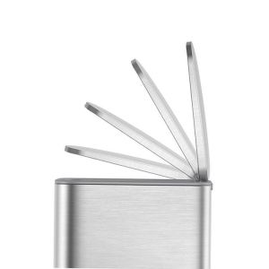 Rectangular Shape Recycling Household Trash Can 3L*2 Stainless Steel Pedal Bin