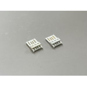 USB 2.0 AM Male Wire Solder Connector 5U Gold-Plated Terminal for Power & Data