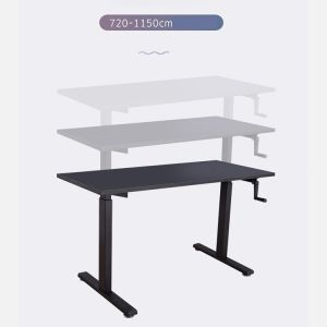 Custom Children's Black Wooden Furniture Adjustable Height Study Table for Home