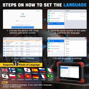 XTOOL D7 OBD2 Car Diagnostic Tools Bi-directional Automotive Scanner 3-Year Free