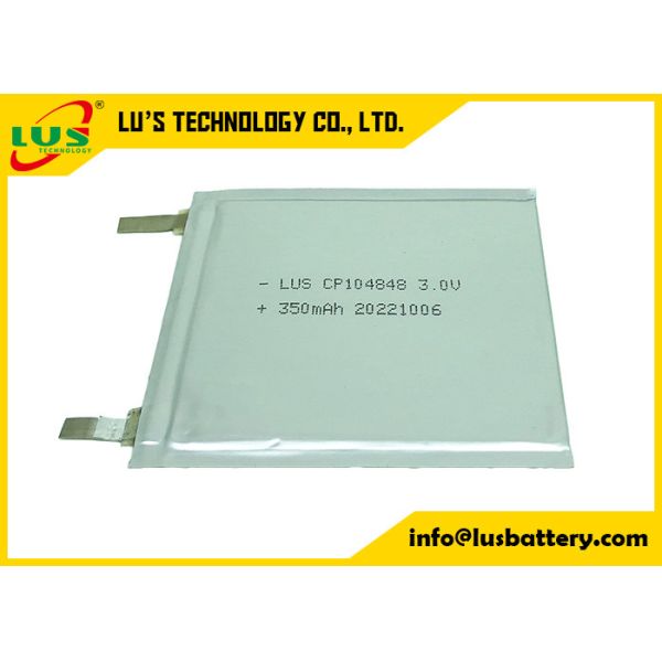 Quality Lightweight Primary Lithium Batteries 3.0V Flexible Thin Cell CP104848 For Billing System for sale
