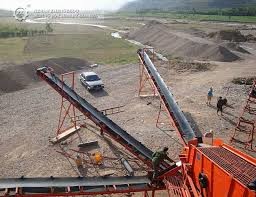 Portable Fixed Mine Rubber Belt Conveyor For Lime Aggregate Stone Crusher Mining
