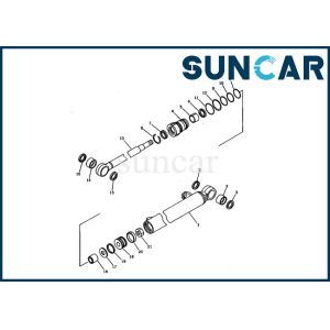 China 21S-63-02010 Boom Hydraulic Cylinder Assy Komatsu Seal Kit Fits PC03-1 Excavator Inner Parts on sale