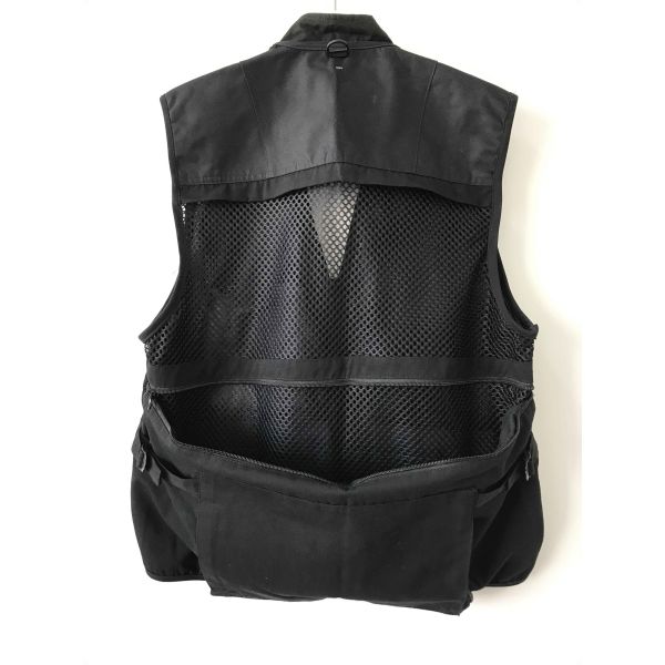 vest, photography vest, mens vest 037 in T/C 65/35 fabric, black color, fishing vest, casual vest