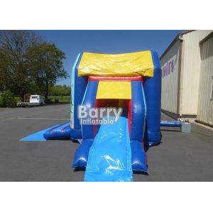 Beautiful Ocean Fish Inflatable Combo , Commercial Slide Inflatable Bounce House