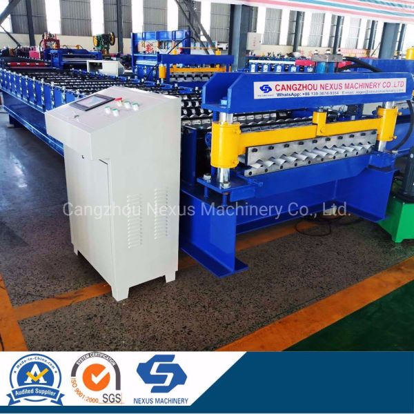 950 Corrugated Sheet Cold Roll Forming Machine Mini Corrugation Roof Sheeting Machinery