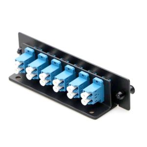 Pre Terminated FC Fiber Optic Patch Panel 12 Port LC Adapter Panel