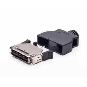 Phosphor Bronze SCSI MDR 26 Pin Industrial Connectors Gold Flash