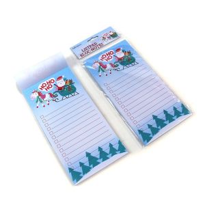 Christmas Custom Printed Notebooks Rectangle Shape Listpad 80gsm Inner Paper