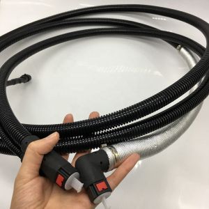 Black Heatable SCR AdBlue Lines SCR System Adblue Heating Hose