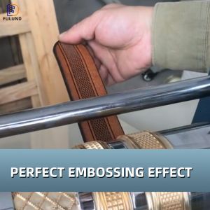 Leather Temperature Roller Plating Embossing Leather Belt Making Machine