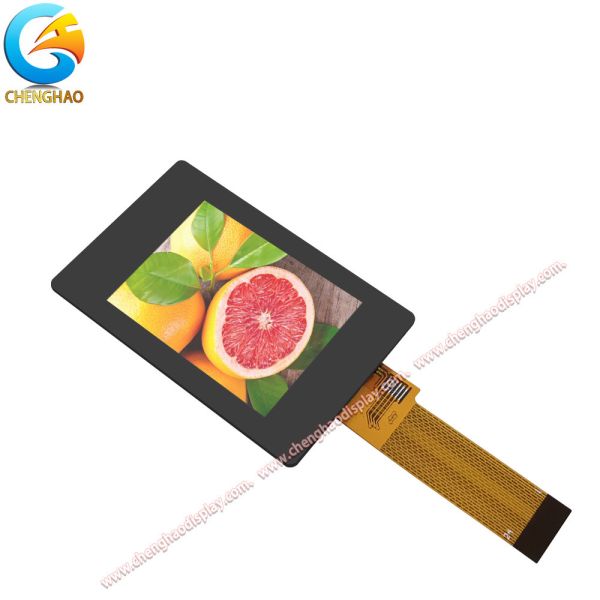 Quality 240*320 Spi Lcd Module 24pins 2 Inch IPS TFT Screen With Black Glass Cover for sale