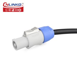 CNLINKO PowerCon Grey PBT Shell 3 Pole Power Connector Ip68 Waterproof Plug