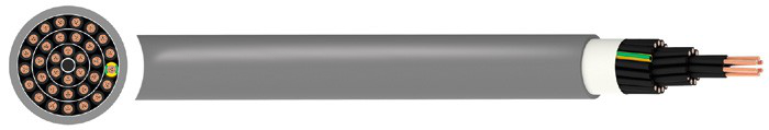600V YSLY - OZ Flexible Control Cable Process Control Core Identification By Numbers