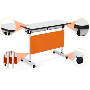 Ebunge Sliding Office Desks Training Table Foldable Conference Tables