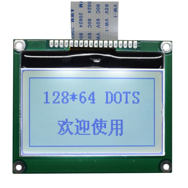 Quality 128*64 Graphic Dot Matrix LCD Module 65*54.5mm COG Bonding Mode Type for sale