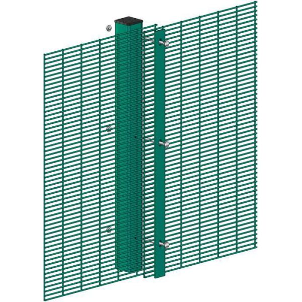 358 High Security Fence Galvanized/PVC Coated Welded Mesh Panels Anti-climbing Prison Isolation Fencing