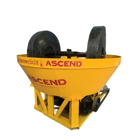 Double Rollers Wet Pan Mill 1100 1200 Model Gold Powder Making Machine With 400