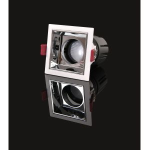 China AMS Ra90 Square LED Interior Spotlights Aluminum Die Casting For Hotels Villas Clubs on sale