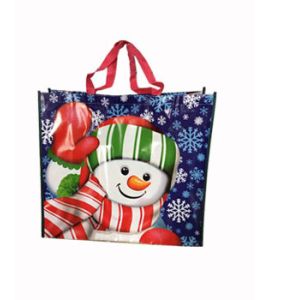 China Customized PP Woven Grocery Tote Bag With Eco Friendly Inks on sale