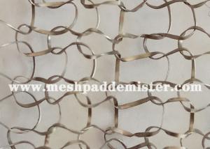 China 0.1 Mm * 0.4 Mm Flat Wire Roll Knitted Mesh on sale