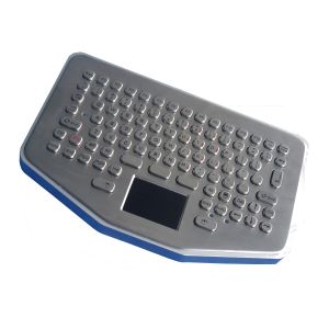 Wholesale 92 keys 2.00 Long stroke industrial metal coal mine keyboard with touchpad from china suppliers