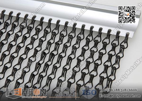 black color metal chain curtain China Supplier
