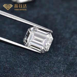 1ct-3ct HPHT Emerald Cut Loose Lab Grown Diamonds With IGI Certificate