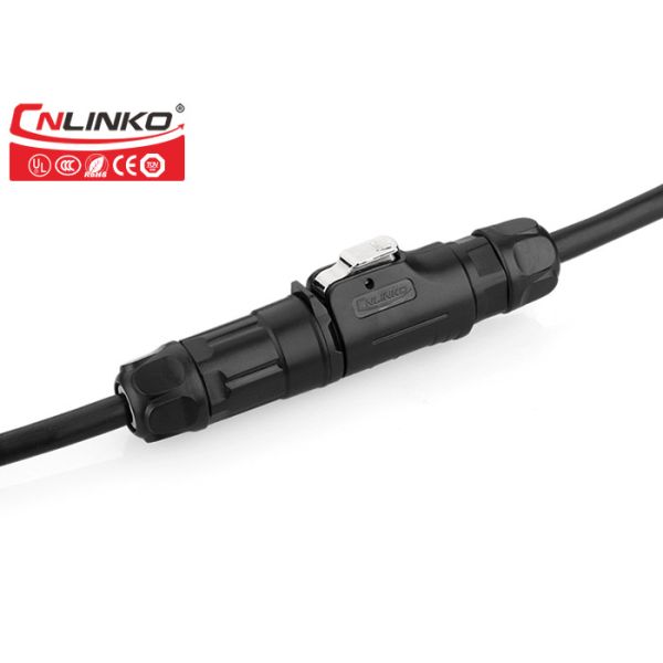 Quality Zinc Alloy 3 Pin Power Connector PBT Plastic Cnlinko LP12 For LED Lighting for sale