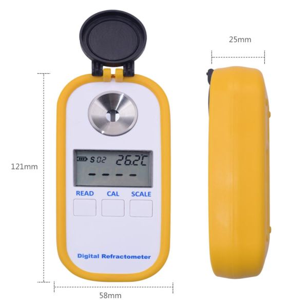 0%-51% Urea Concentration Handheld Digital Refractometer with Automatic Temperature Compensation and 160*59*49mm Compact Size for Adblue Testing