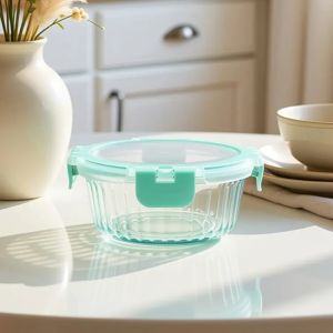 China Borosilicate Glass Food Container with Airtight Cool Lock Lid on sale