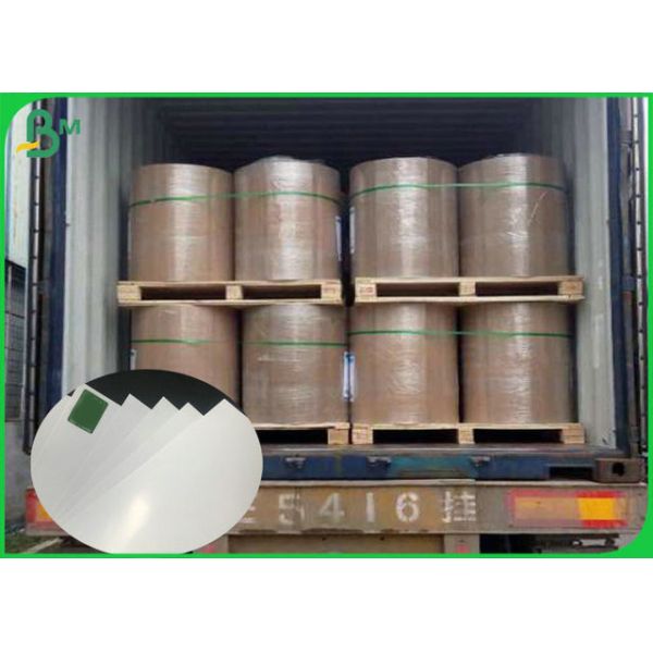 Coated Double Side 120G 180G High Gloss Couche Paper With Jumbo Roll 400mm