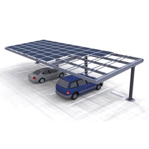 Commercial Carport Solar Systems Arrays Support EPC Aluminium Steel Q345B Al6005