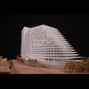 1/300 Monte Carlo Model 3D Architectural Model With CNC Cutting And No