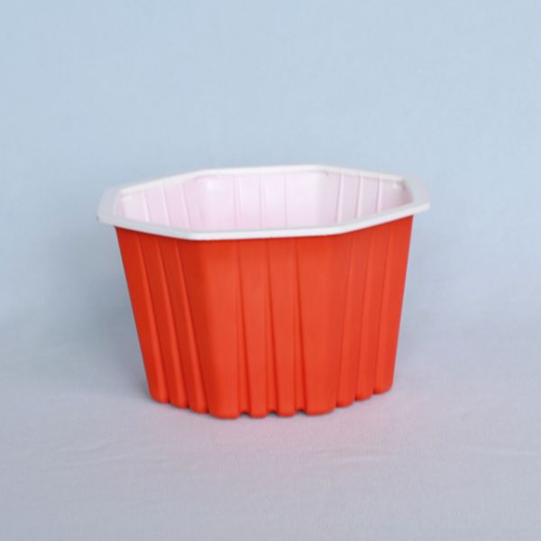125 X100Mm Take Out Containers Plastic Octagonal Food Packing Container