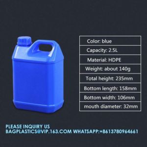 1L 2L 2.5L 3L 4L 5L 6L 10L Plastic Barrel Jerry Can For Oil Chemical Wine