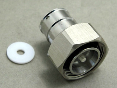 Quality Customized RF connector male 4.3-10 Mini-DIN connector soldering type for 1/2" superflex cable brass 50ohm for sale