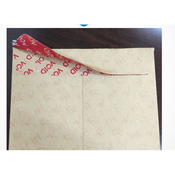 Serial Number Tamper Proof Security Labels Waterproof Face Material