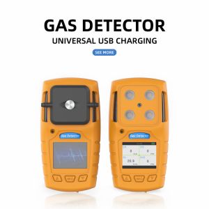 Personal multi gas detector with Audible, Visual, Vibration , industrial gas