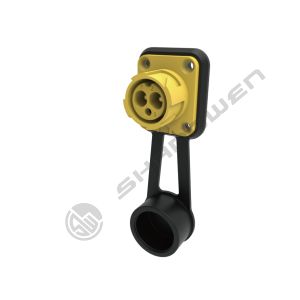 Wholesale Power Supply Waterproof Push-pull Self-locking Yellow Industrial Male Socket Power Connector M19 Push Lock 3 Pin Connector from china suppliers