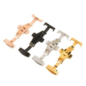 Stainless Steel Deployment Buckle Clasp , Folding Butterfly Watch Clasp