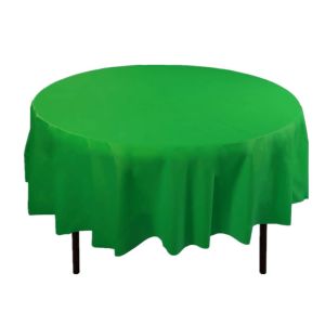 Waterproof Custom Printing Table Cover PEVA Plastic Round Table Cloth For Picnic
