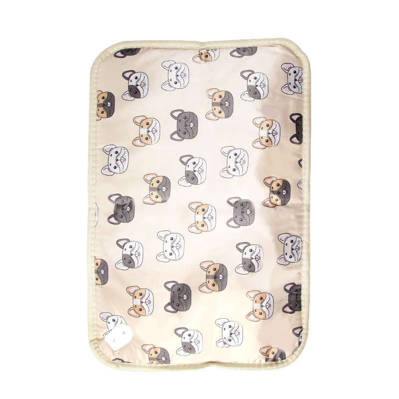 Safe Smart Pet Heating Blanket with Temperature Control Removable Washable Soft Cotton Round 300g for Chickens