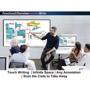 86inch 4K HD Smart Electronic Interactive Whiteboard finger touch