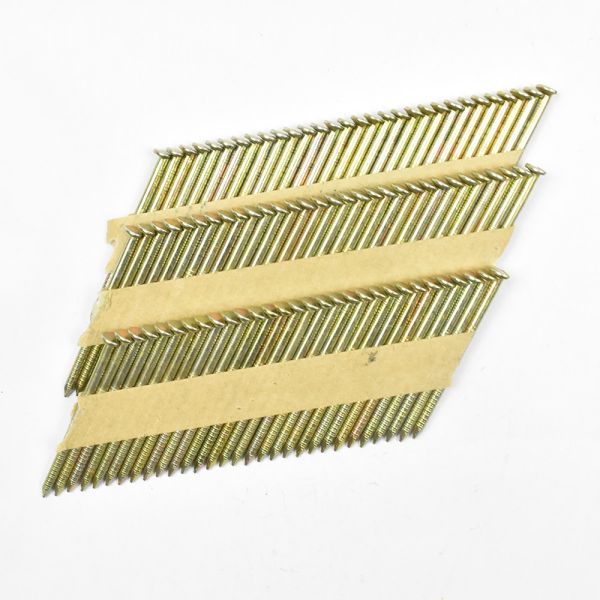 Bright Ring Shank D Head Paper Framing Nails Collated For Wood