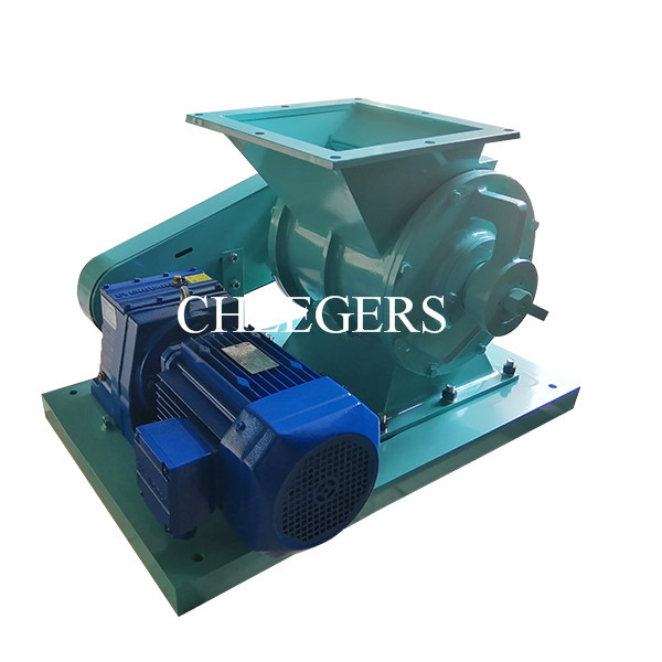 SS316L 5 Ton/h Pneumatic Rotary Valve Rubber Particles Offset