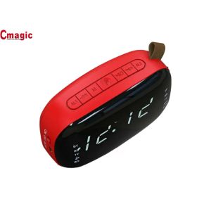 Digital LED Display Mobile Bluetooth Speaker , Portable Music Speaker With Alarm